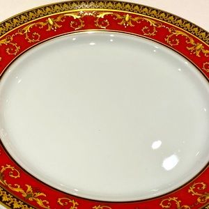 Versace cocktail porcelain plate